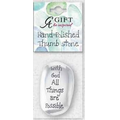 With God All Things Are Possible Thumb Stone w/Card & Polybag